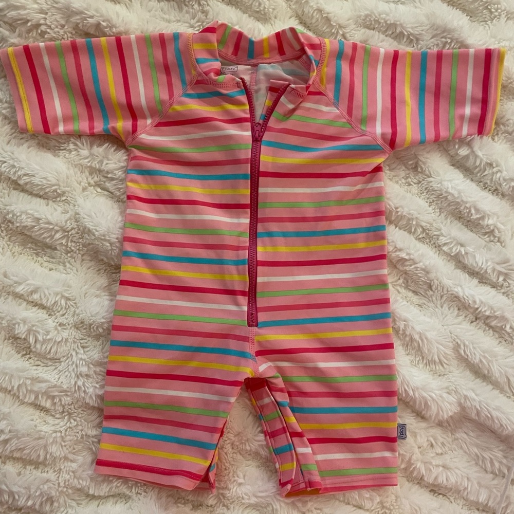 Green Sprouts organic one piece sunsuit.